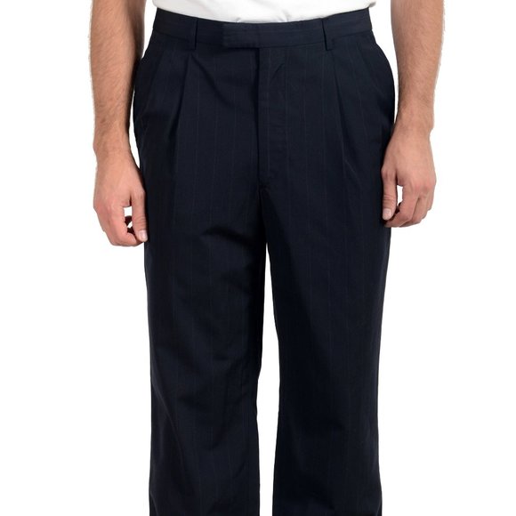 Gianfranco Ferre GF Men's Wool Striped Dress Pants - Picture 1 of 4